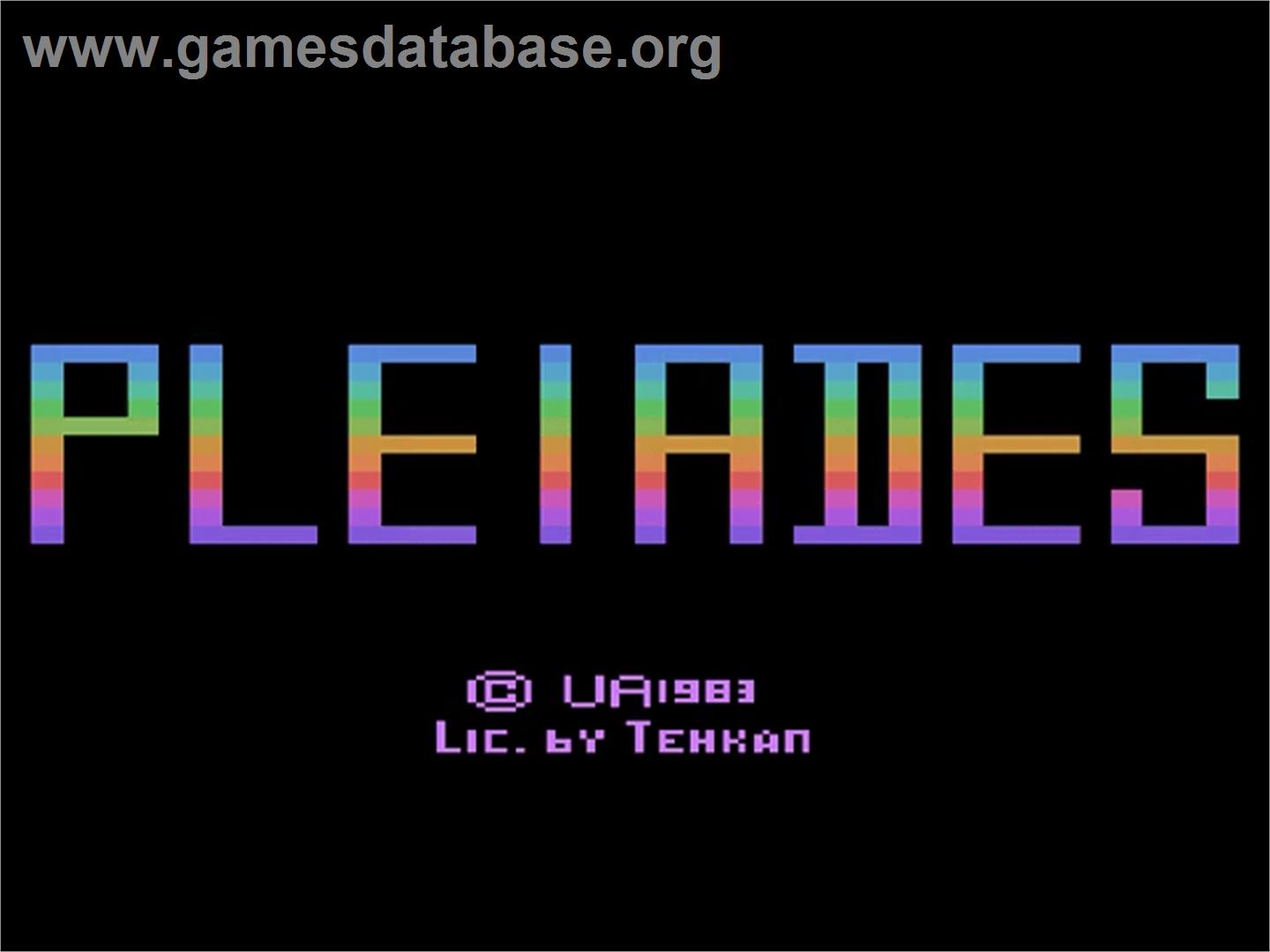 Pleiades - Atari 2600 - Artwork - Title Screen