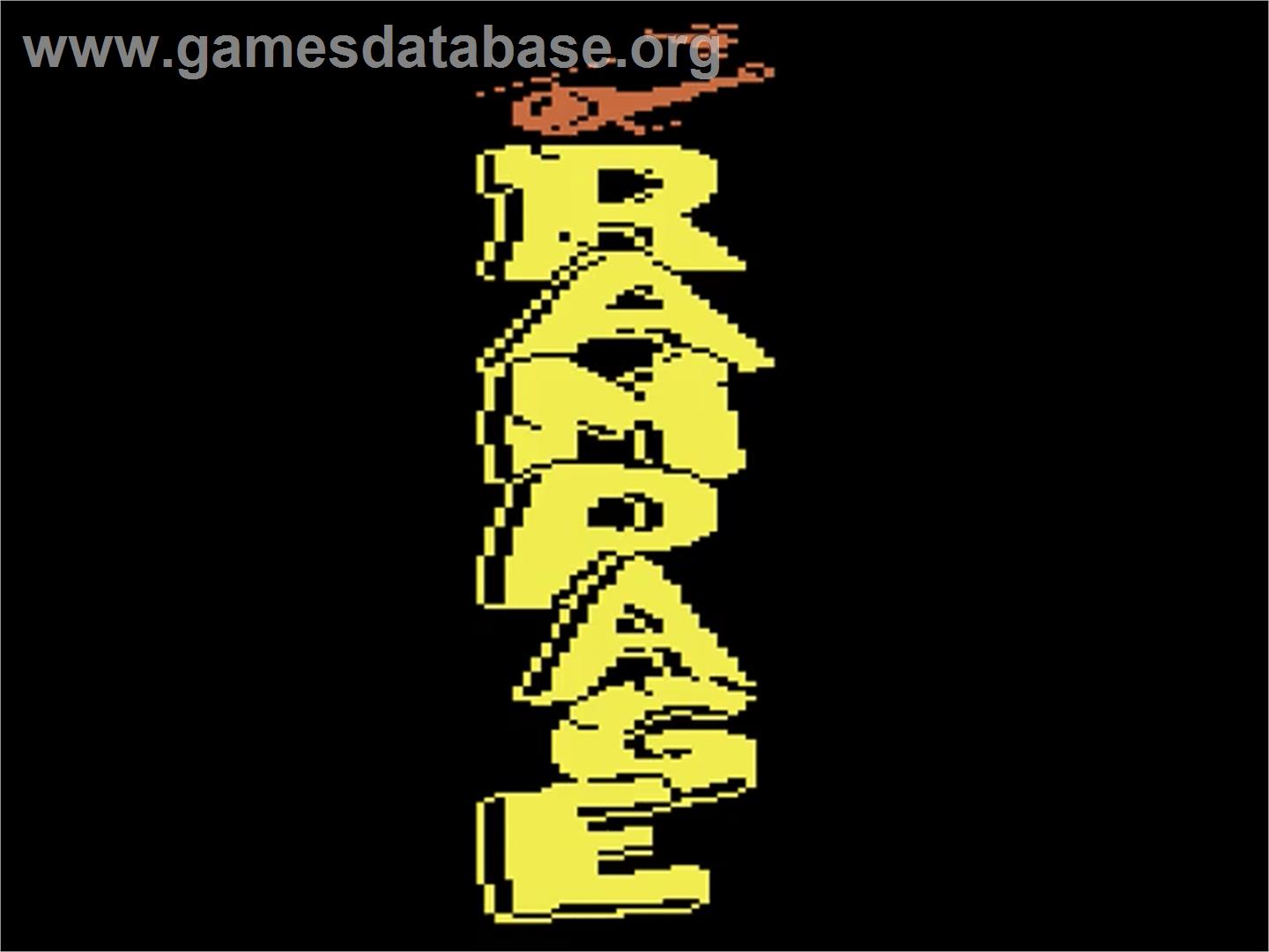 Rampage - Atari 2600 - Artwork - Title Screen