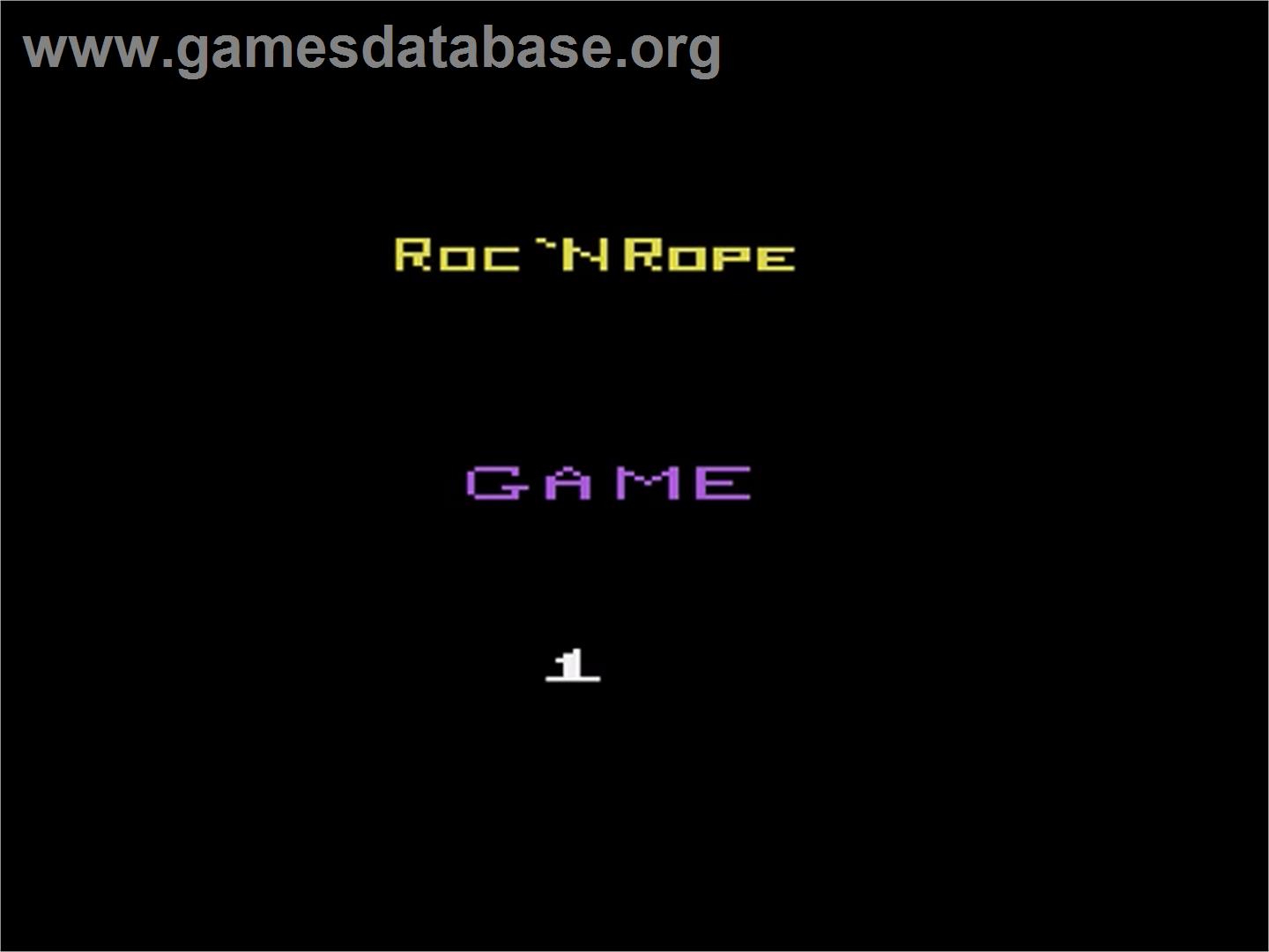 Roc 'N Rope - Atari 2600 - Artwork - Title Screen
