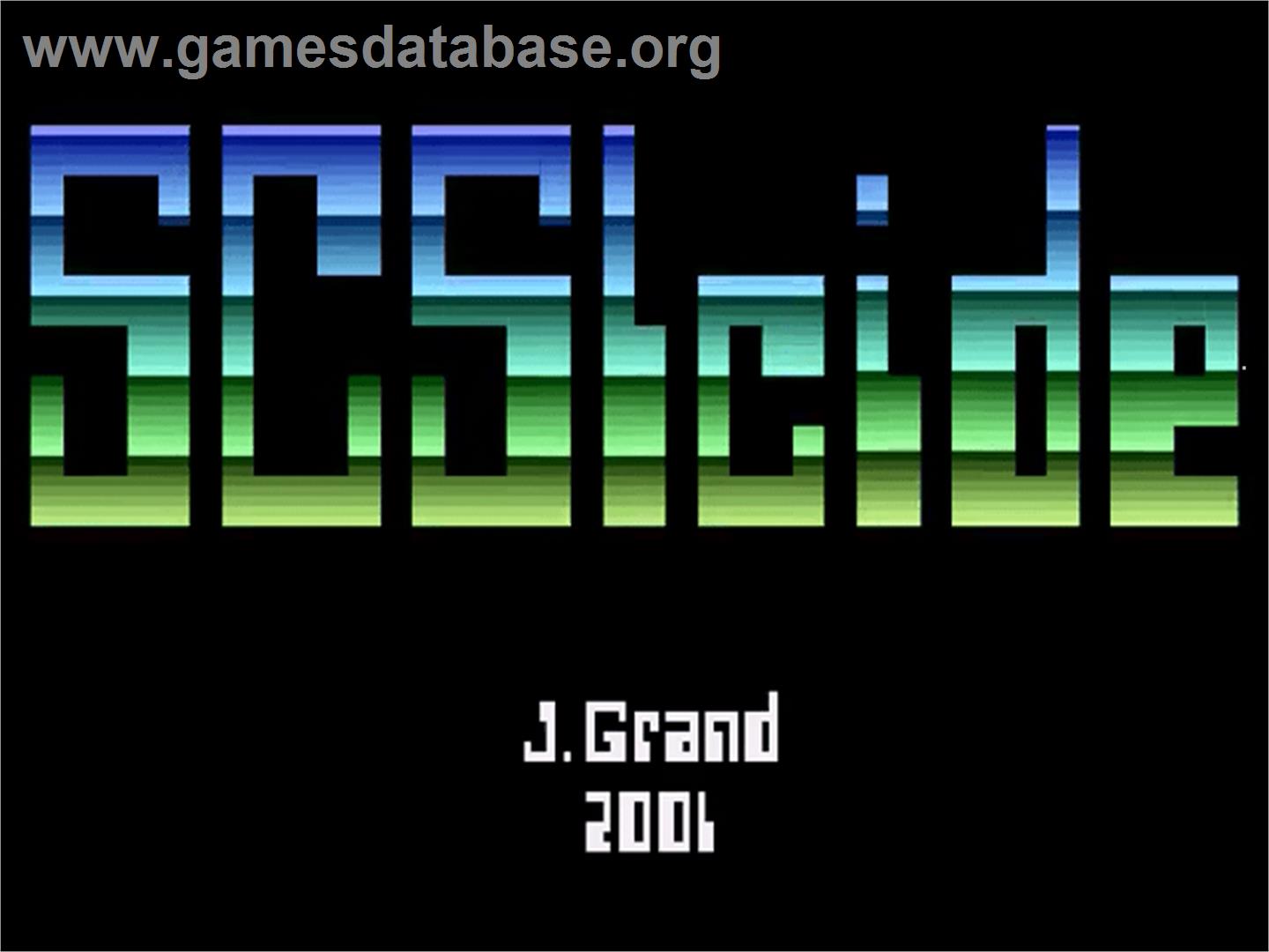 SCSIcide - Atari 2600 - Artwork - Title Screen