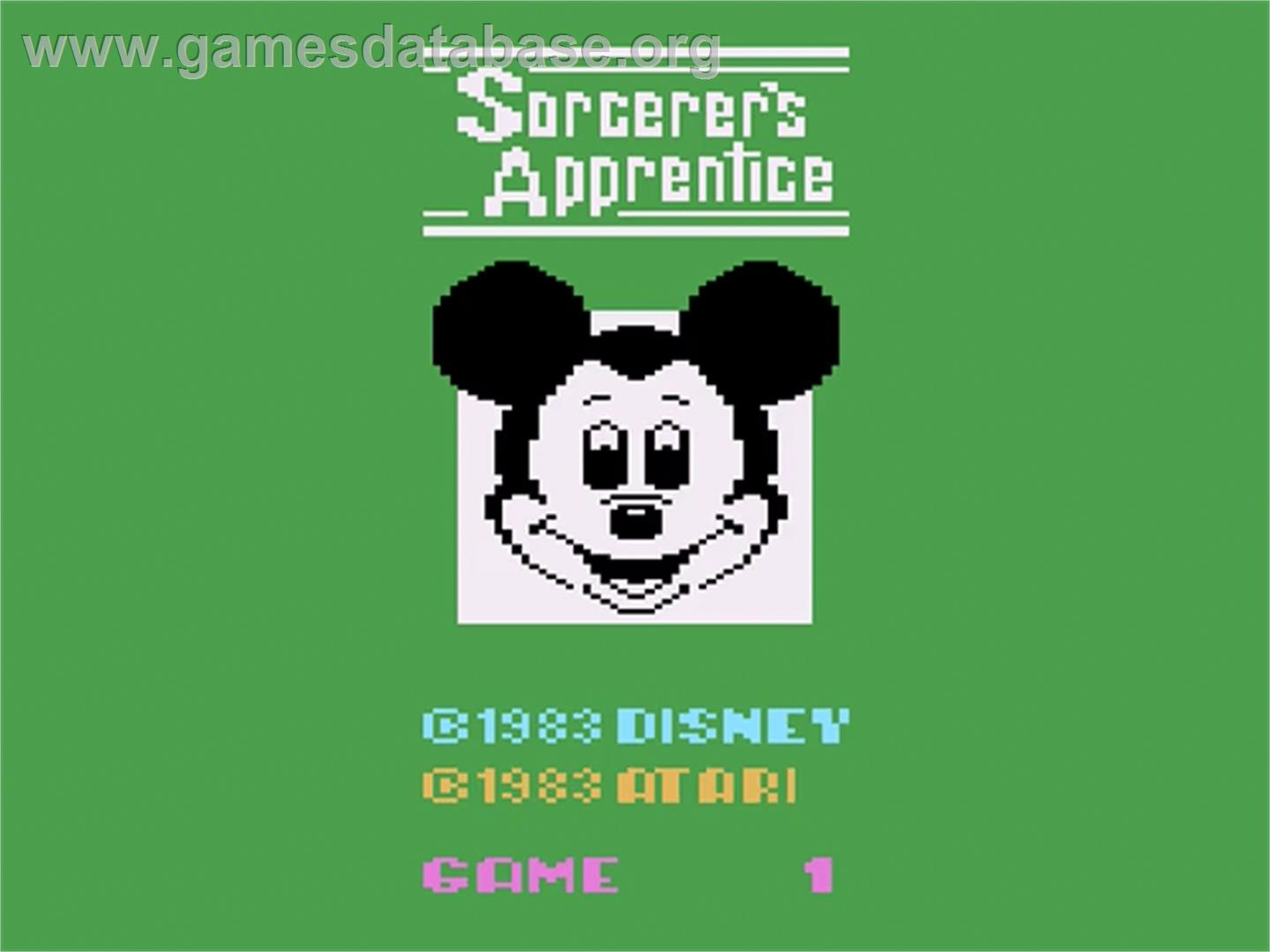 Sorcerer's Apprentice - Atari 2600 - Artwork - Title Screen