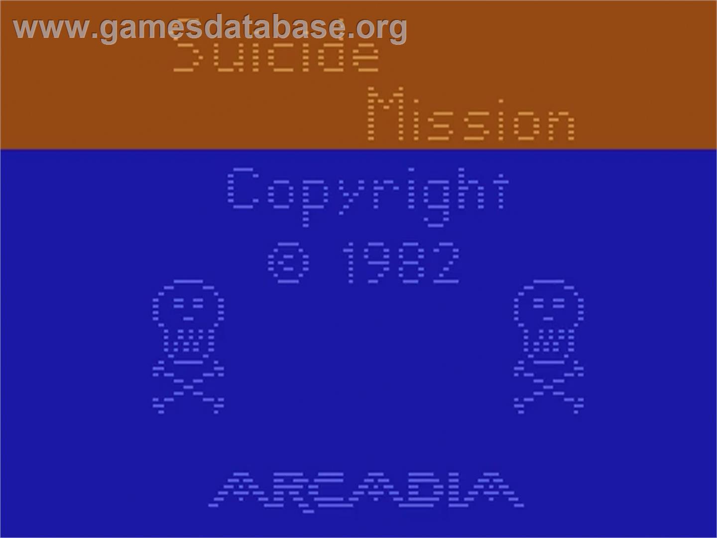 Suicide Mission - Atari 2600 - Artwork - Title Screen