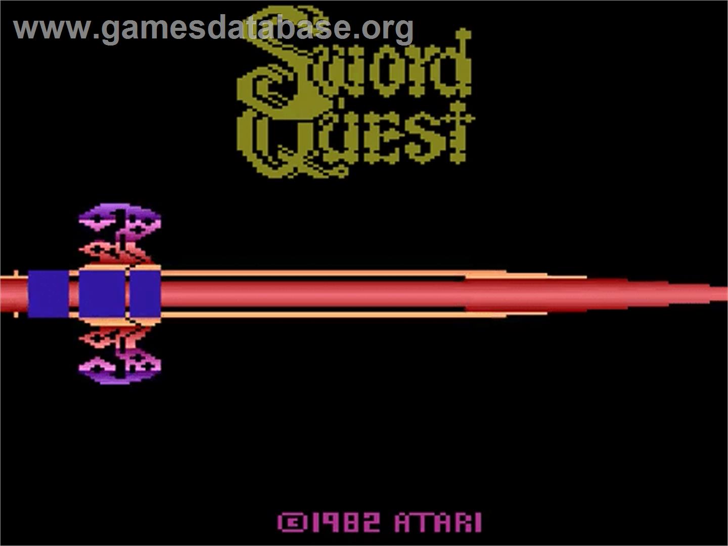 SwordQuest: EarthWorld - Atari 2600 - Artwork - Title Screen