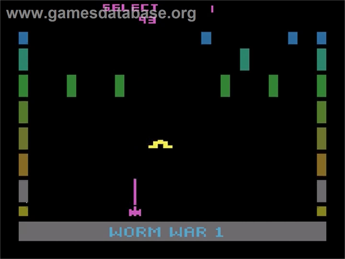 Worm War I - Atari 2600 - Artwork - Title Screen