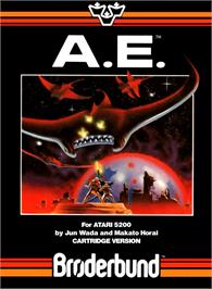 Box cover for A.E. on the Atari 5200.