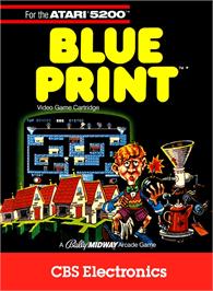 Box cover for Blue Print on the Atari 5200.
