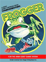 Box cover for Frogger on the Atari 5200.