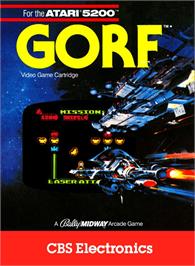 Box cover for Gorf on the Atari 5200.