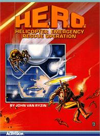 Box cover for HERO on the Atari 5200.