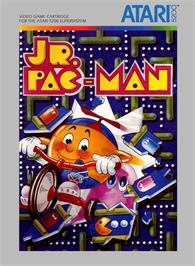 Box cover for Jr. Pac-Man on the Atari 5200.