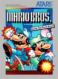 Box cover for Mario Bros. on the Atari 5200.