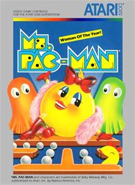 Box cover for Ms. Pac-Man on the Atari 5200.