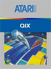 Box cover for Qix on the Atari 5200.