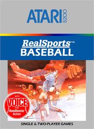 Box cover for RealSports Baseball on the Atari 5200.