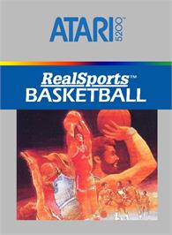Box cover for RealSports Basketball on the Atari 5200.
