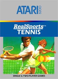 Box cover for RealSports Tennis on the Atari 5200.