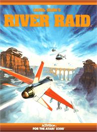 Box cover for River Raid on the Atari 5200.