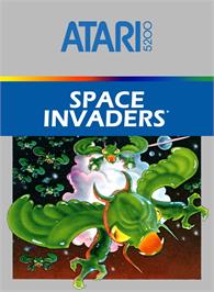 Box cover for Space Invaders on the Atari 5200.