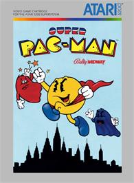 Box cover for Super Pac-Man on the Atari 5200.