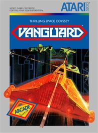 Box cover for Vanguard on the Atari 5200.