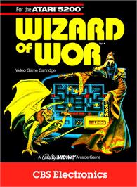 Box cover for Wizard of Wor on the Atari 5200.