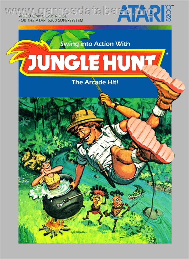 Jungle Hunt - Atari 5200 - Artwork - Box
