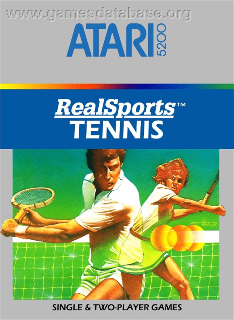 RealSports Tennis - Atari 5200 - Artwork - Box
