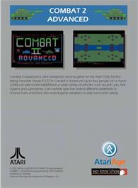 Box back cover for Combat 2 on the Atari 5200.