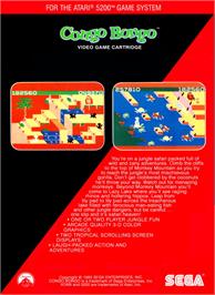Box back cover for Congo Bongo on the Atari 5200.