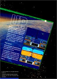 Box back cover for Space Shuttle: A Journey into Space on the Atari 5200.