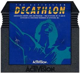 Cartridge artwork for Activision Decathlon on the Atari 5200.