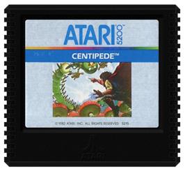 Cartridge artwork for Centipede on the Atari 5200.