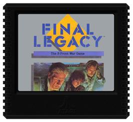 Cartridge artwork for Final Legacy on the Atari 5200.