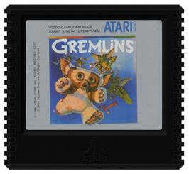 Cartridge artwork for Gremlins on the Atari 5200.