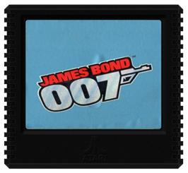 Cartridge artwork for James Bond 007 on the Atari 5200.