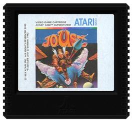 Cartridge artwork for Joust on the Atari 5200.