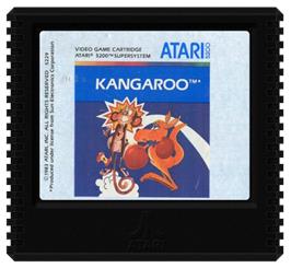 Cartridge artwork for Kangaroo on the Atari 5200.