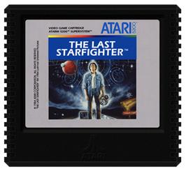 Cartridge artwork for Last Starfighter on the Atari 5200.