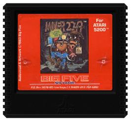 Cartridge artwork for Miner 2049er on the Atari 5200.