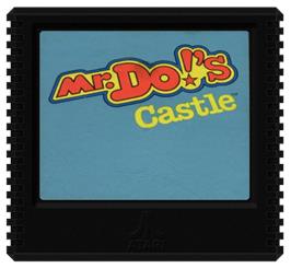 Cartridge artwork for Mr. Do's Castle on the Atari 5200.