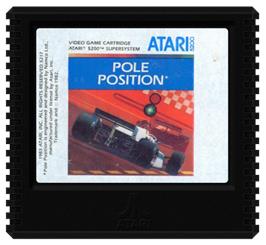 Cartridge artwork for Pole Position on the Atari 5200.