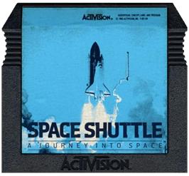 Cartridge artwork for Space Shuttle: A Journey into Space on the Atari 5200.