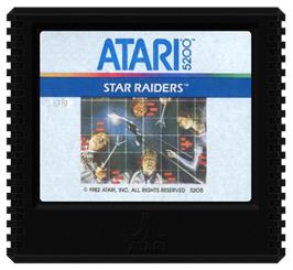 Cartridge artwork for Star Raiders on the Atari 5200.
