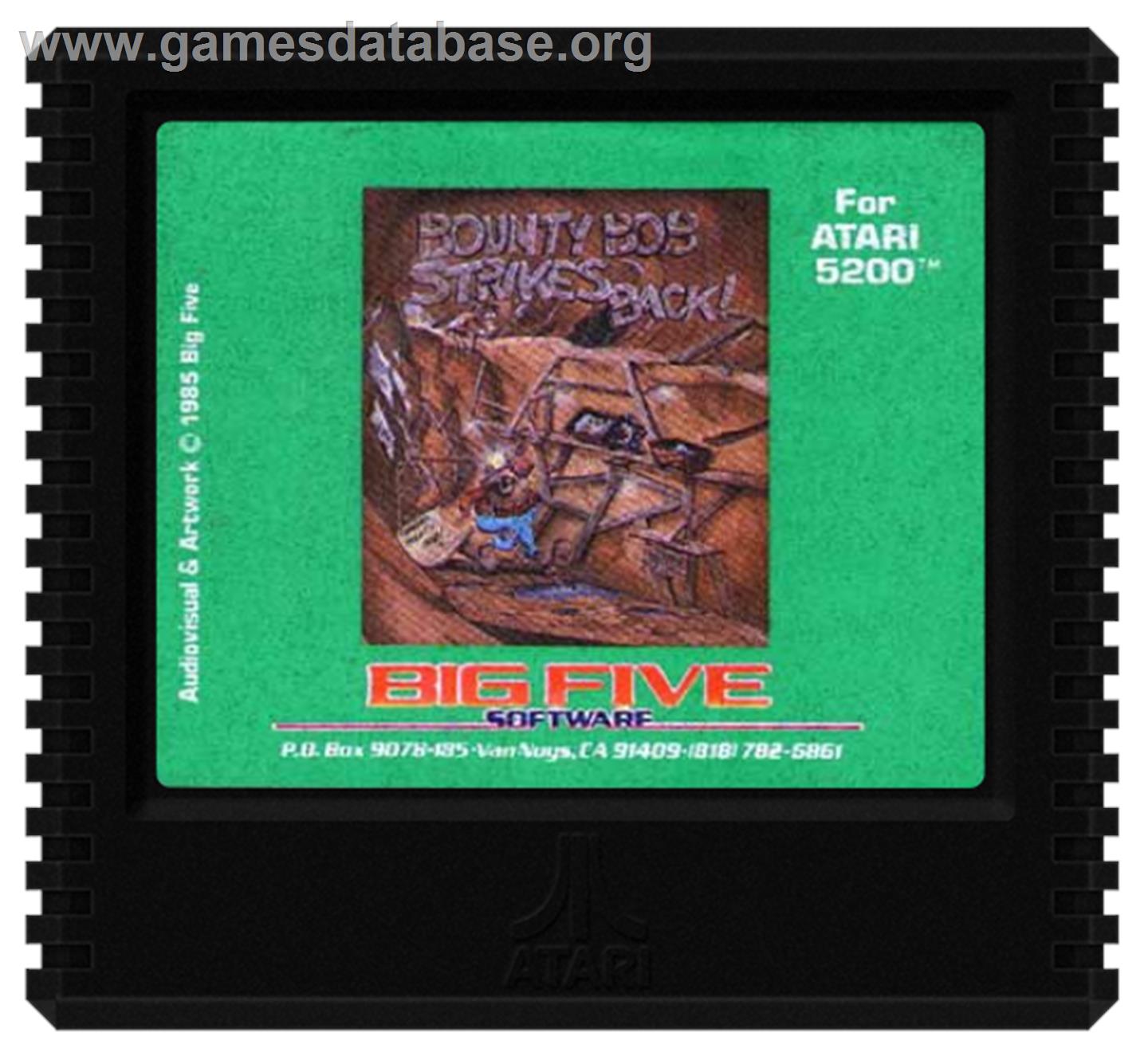 Bounty Bob Strikes Back - Atari 5200 - Artwork - Cartridge