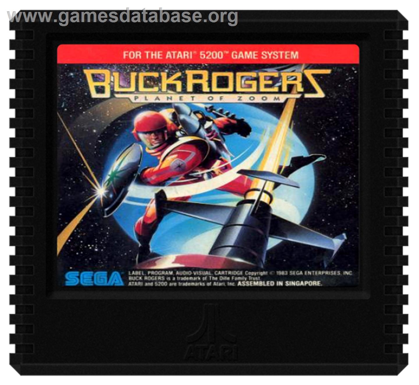 Buck Rogers: Planet of Zoom - Atari 5200 - Artwork - Cartridge
