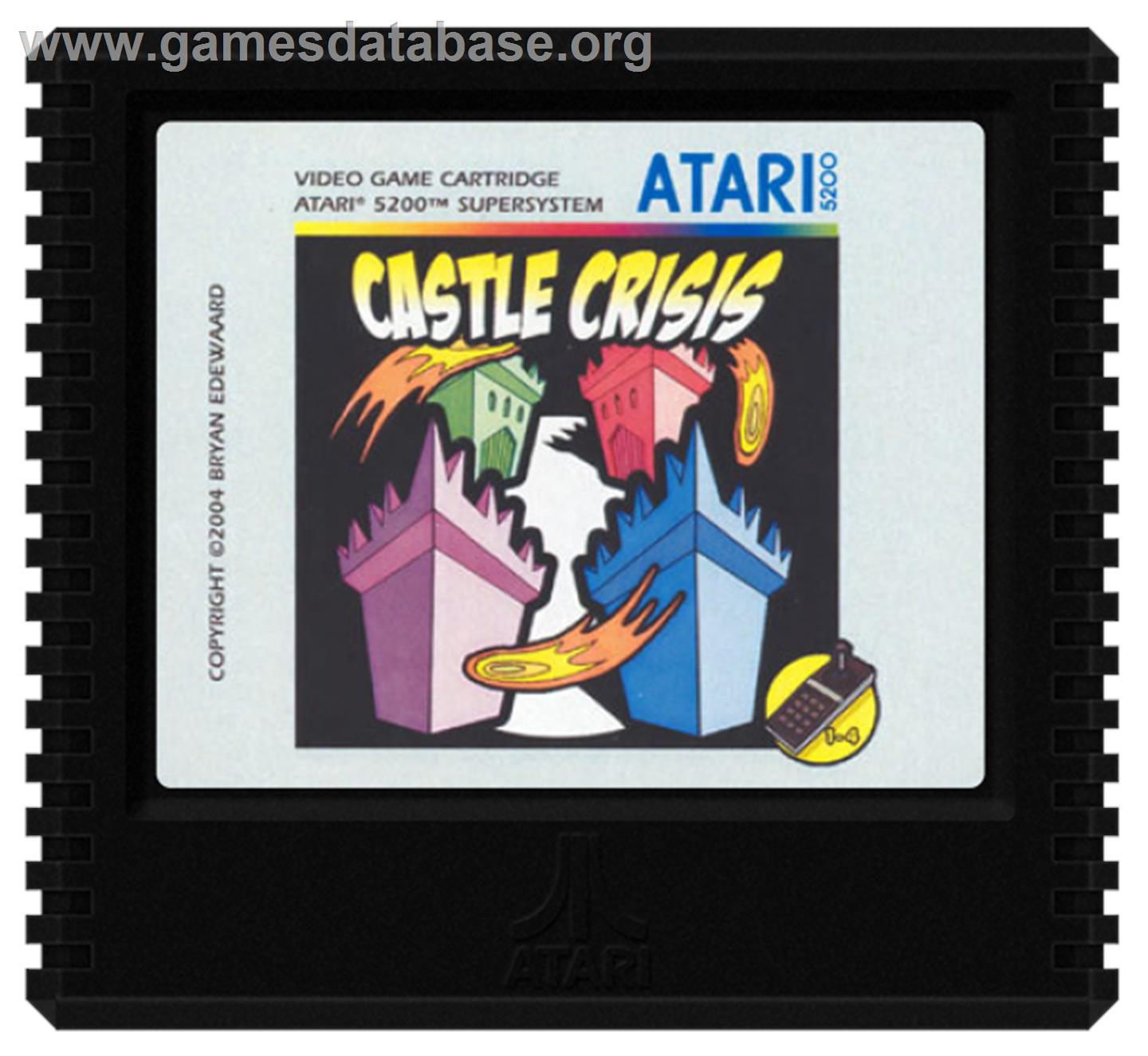 Castle Crisis - Atari 5200 - Artwork - Cartridge