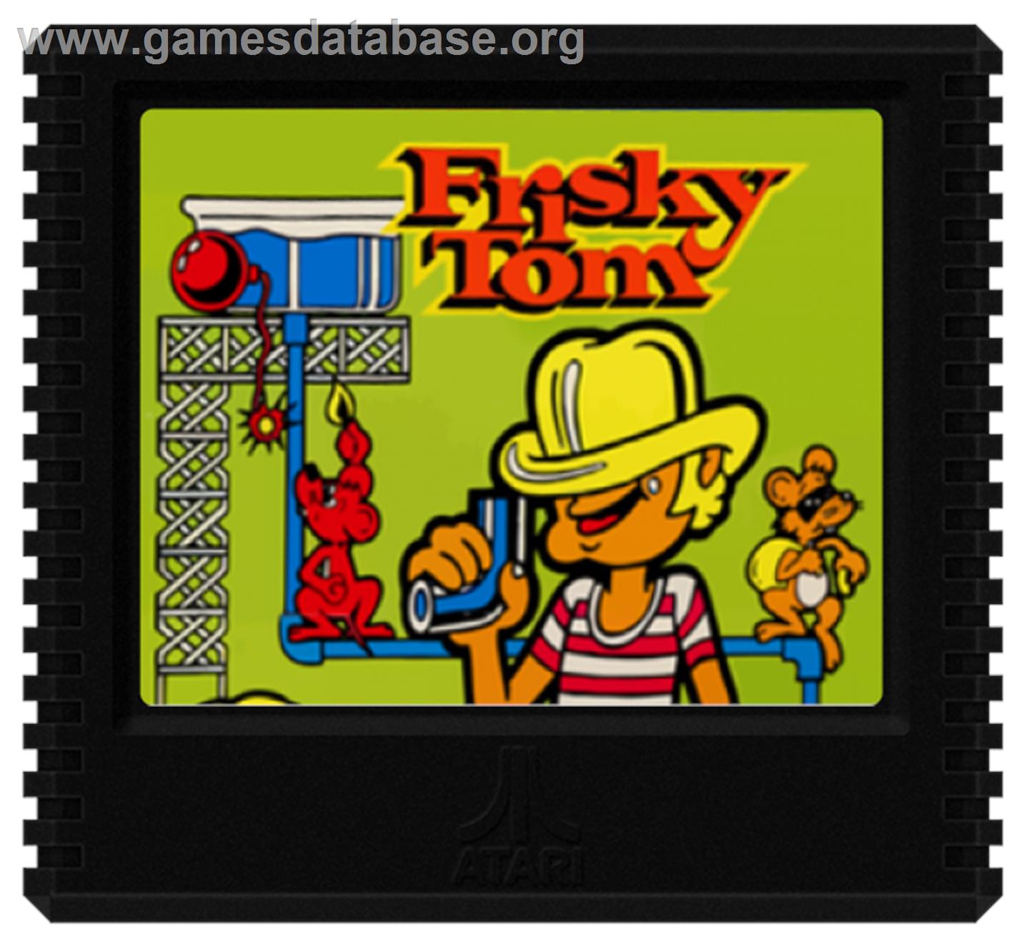 Frisky Tom - Atari 5200 - Artwork - Cartridge