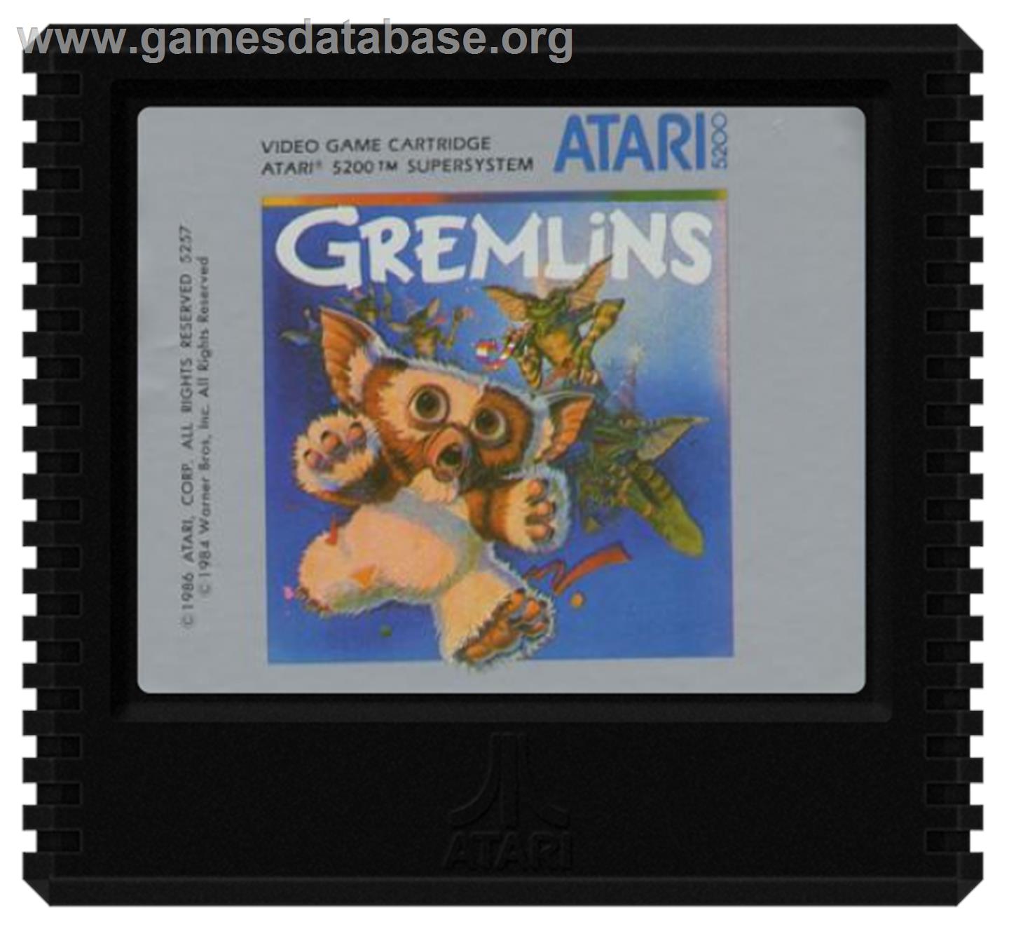 Gremlins - Atari 5200 - Artwork - Cartridge