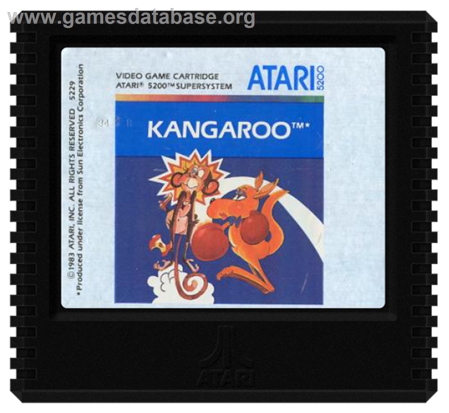 Kangaroo - Atari 5200 - Artwork - Cartridge