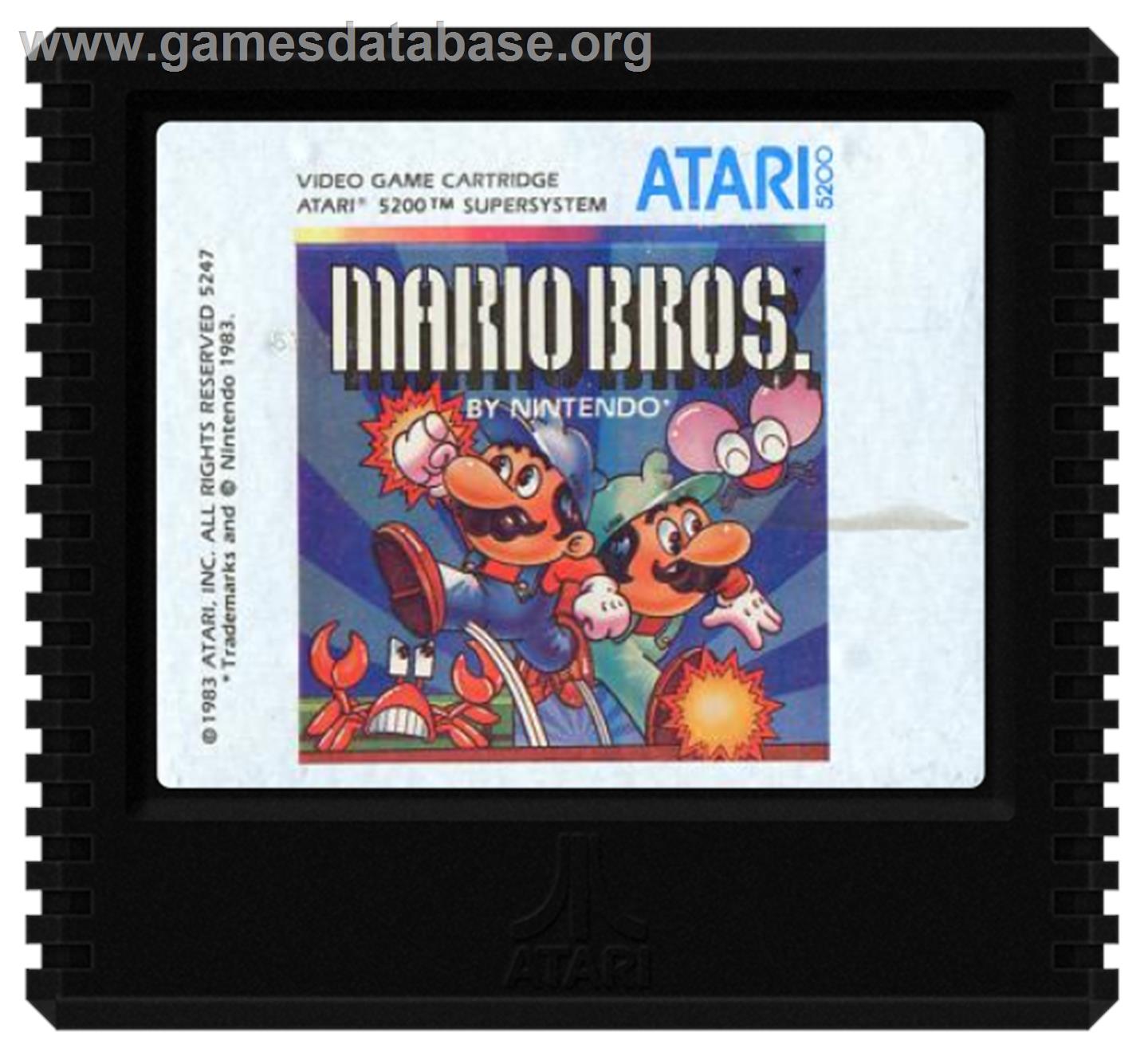 Mario Bros. - Atari 5200 - Artwork - Cartridge